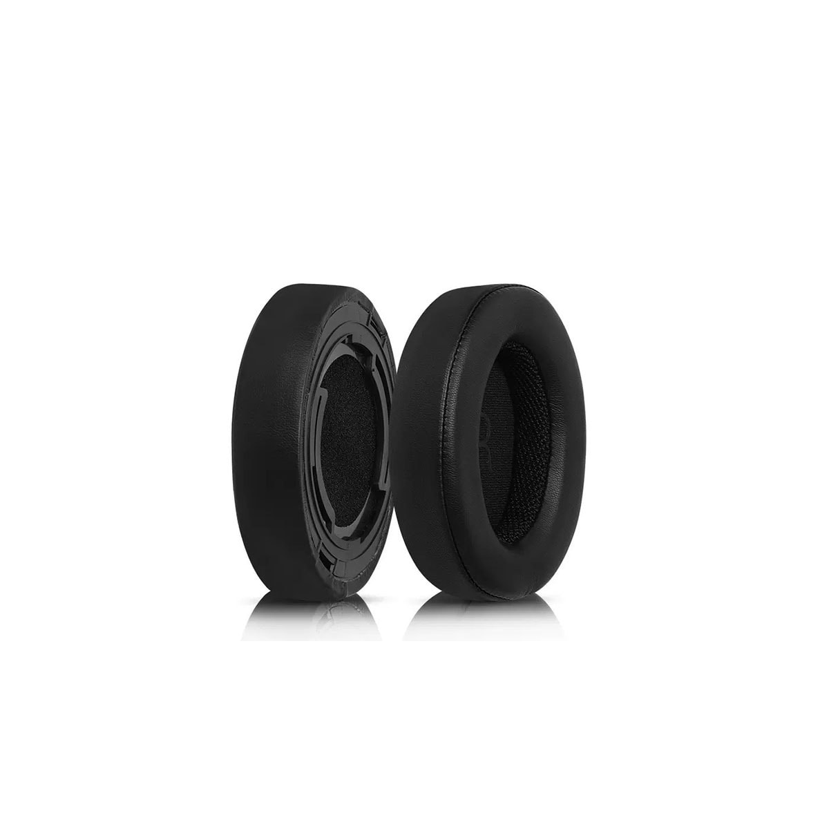 Sett med 2 øreputer i proteinskinn med klips for Shure AONIC50 Sort