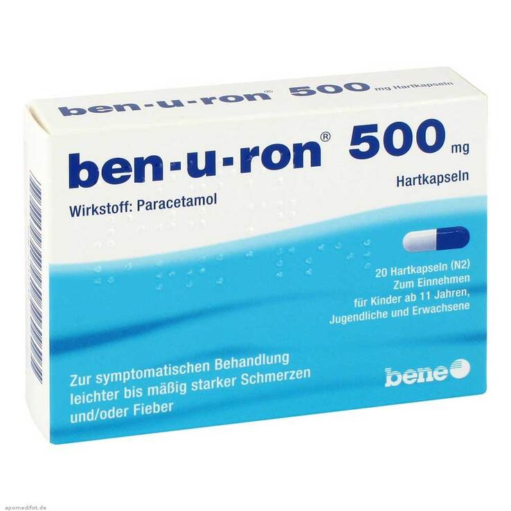 Ben-U-Ron 500 mg Kapseln, 20 St