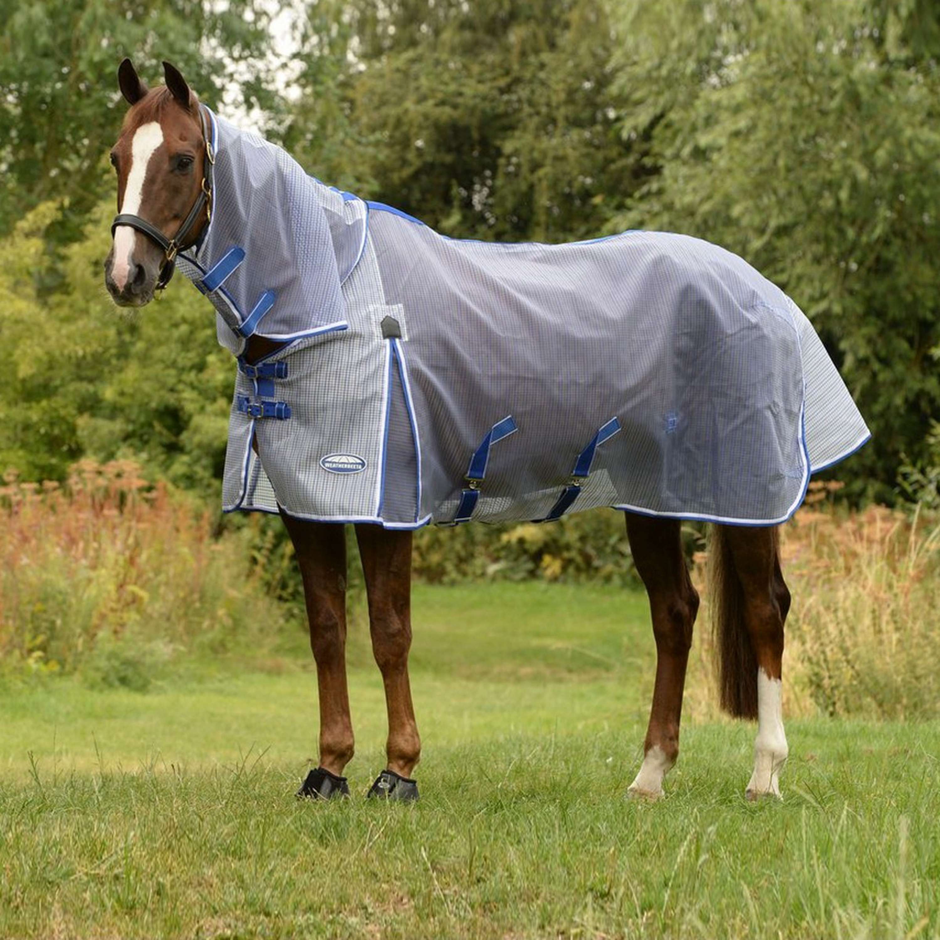 WeatherBeeta Vliegendeken ComFiTec Ripshield Plus Combo Neck Wit/Blauw