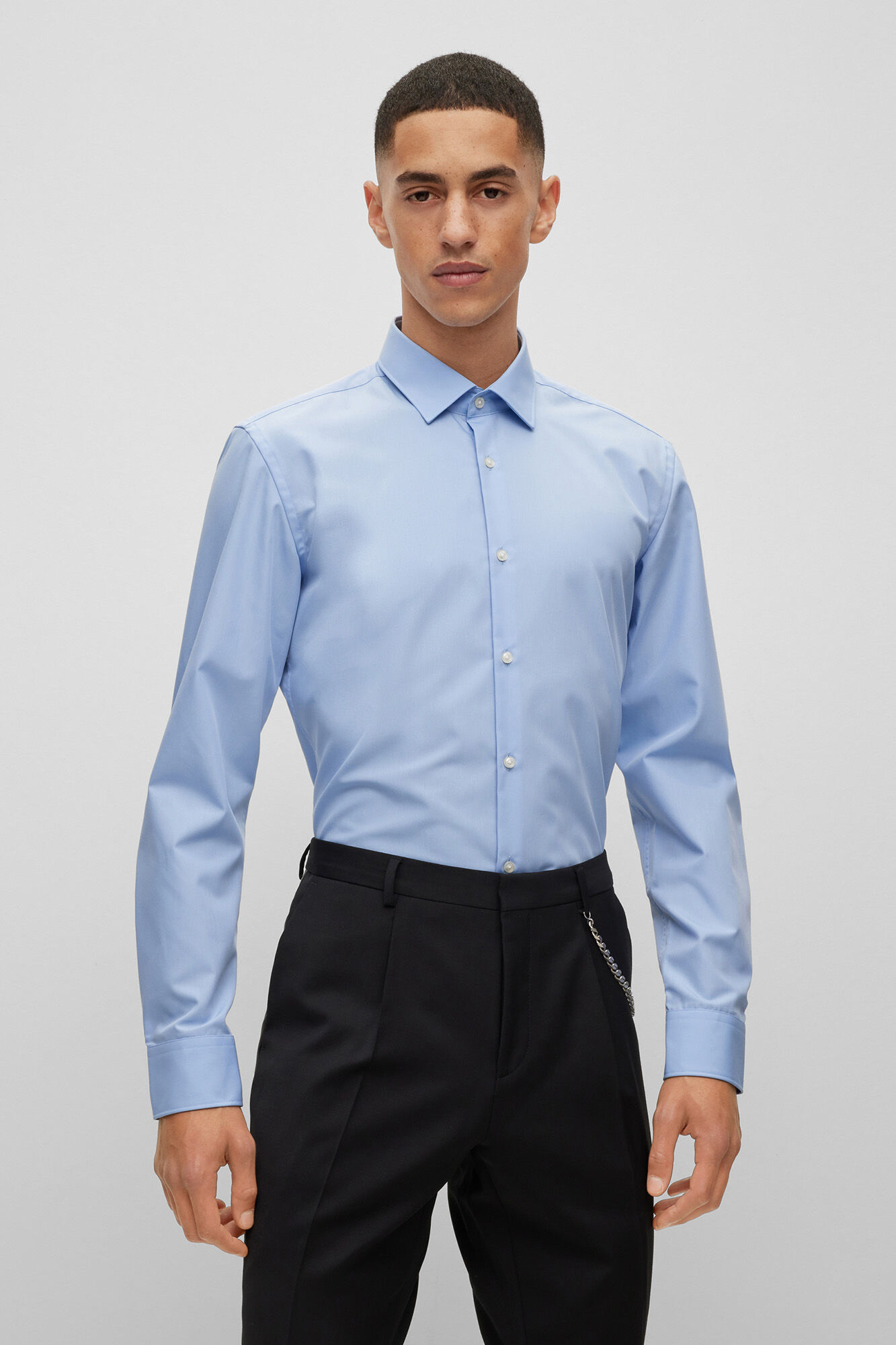 Camisa social - azul índigo