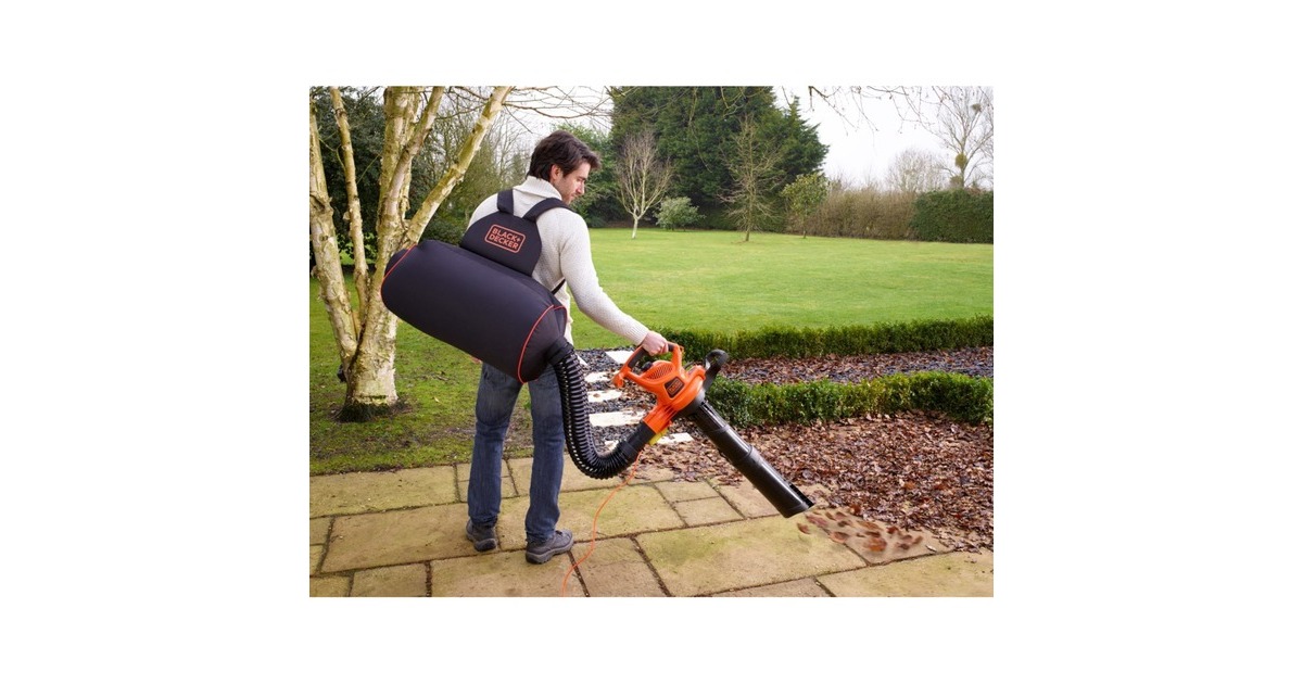 BLACK+DECKEROpvangzak voor Tuinruimers GWBP1  (Zwart/oranje)