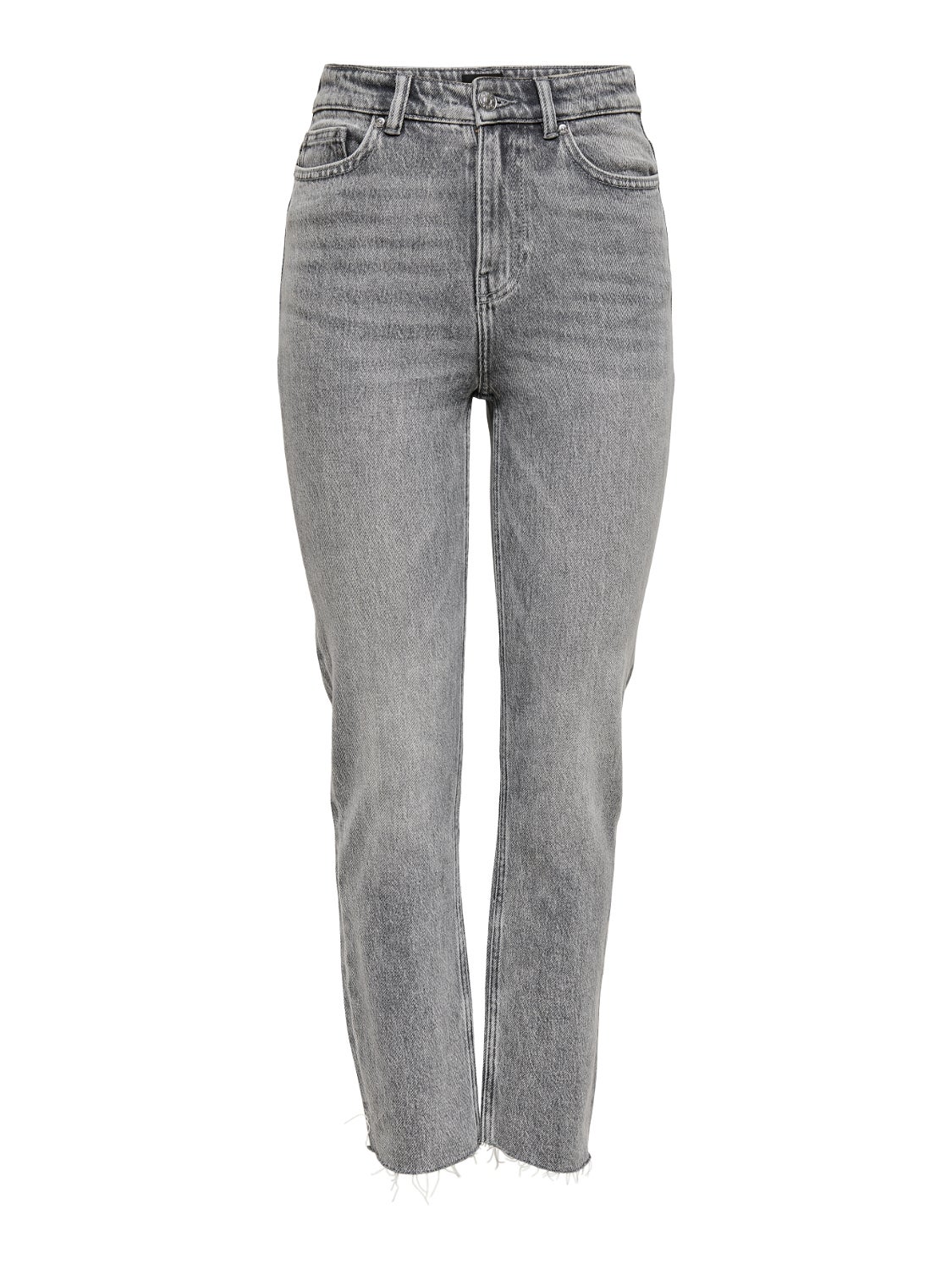 ONLEMILY Hohe Taille Gerade geschnitten Jeans Grey Denim