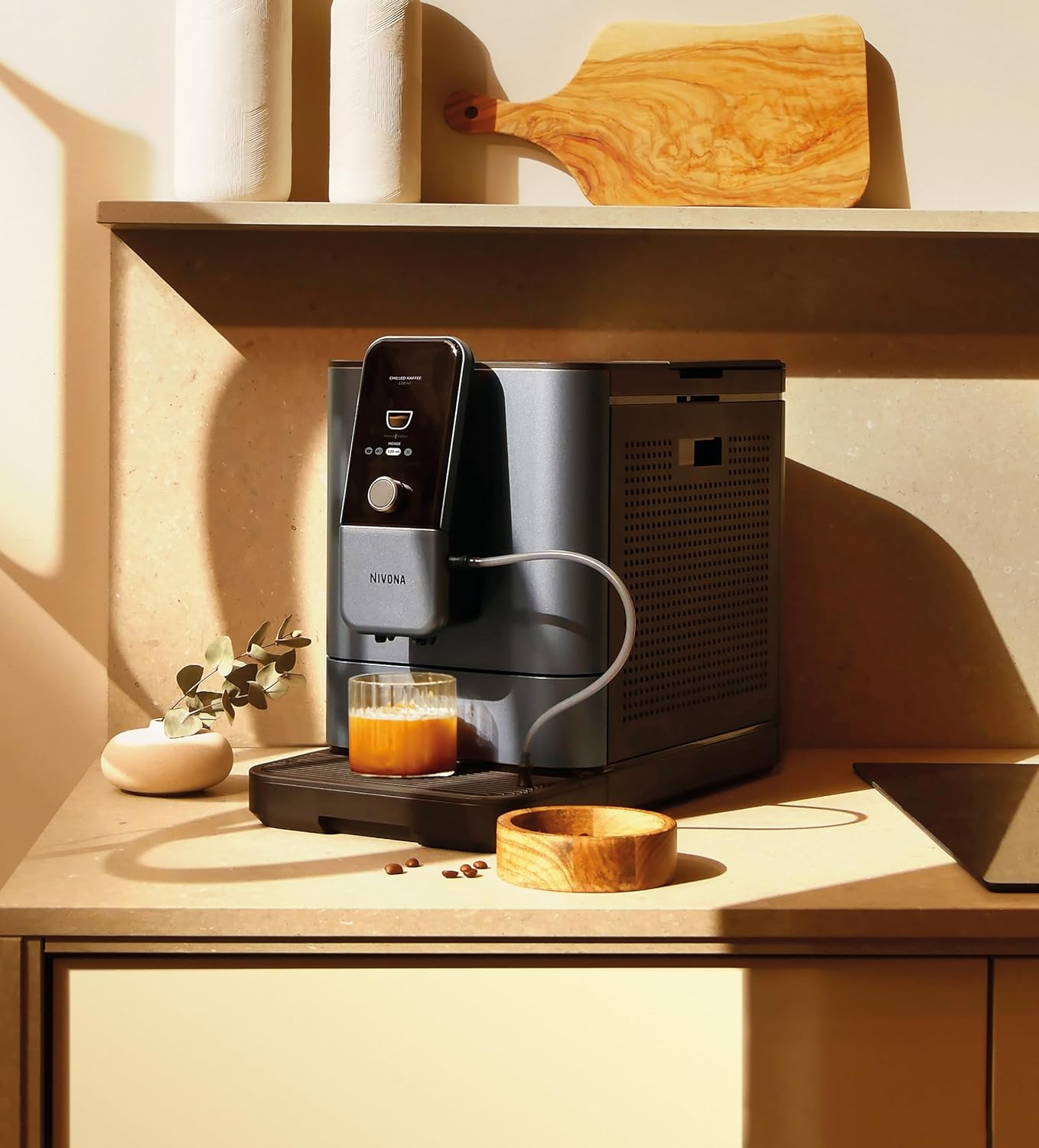 Nivona Kaffeevollautomat NIVO8'107 NIVO 8107 in Perlenblau neu mit Chilled Brew