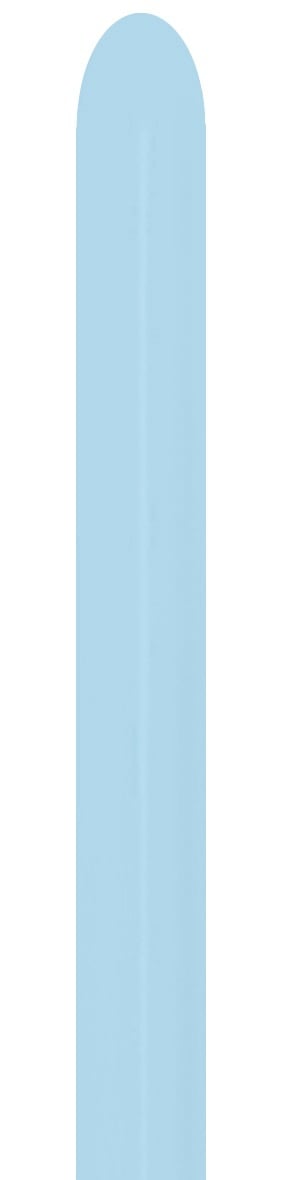 Modelleerballonnen Nozzle Up Pastel Matte Blue 5cm 152cm 50st