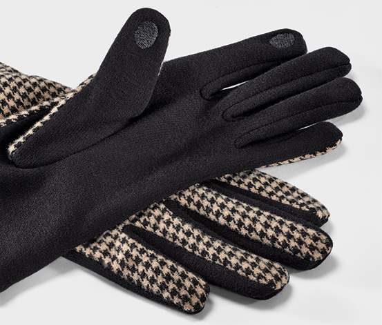 Handschuhe im Materialmix