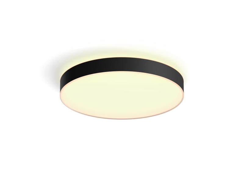 Philips Hue White Amb. Enrave Deckenleuchte XL schwarz 6500 Deckenlampe steuerbar mit Philips Hue