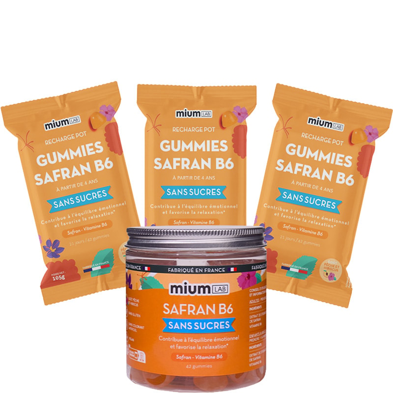 Gummies équilibre émotionnel - Pêche & hibiscus - Sans sucres - 3 mois