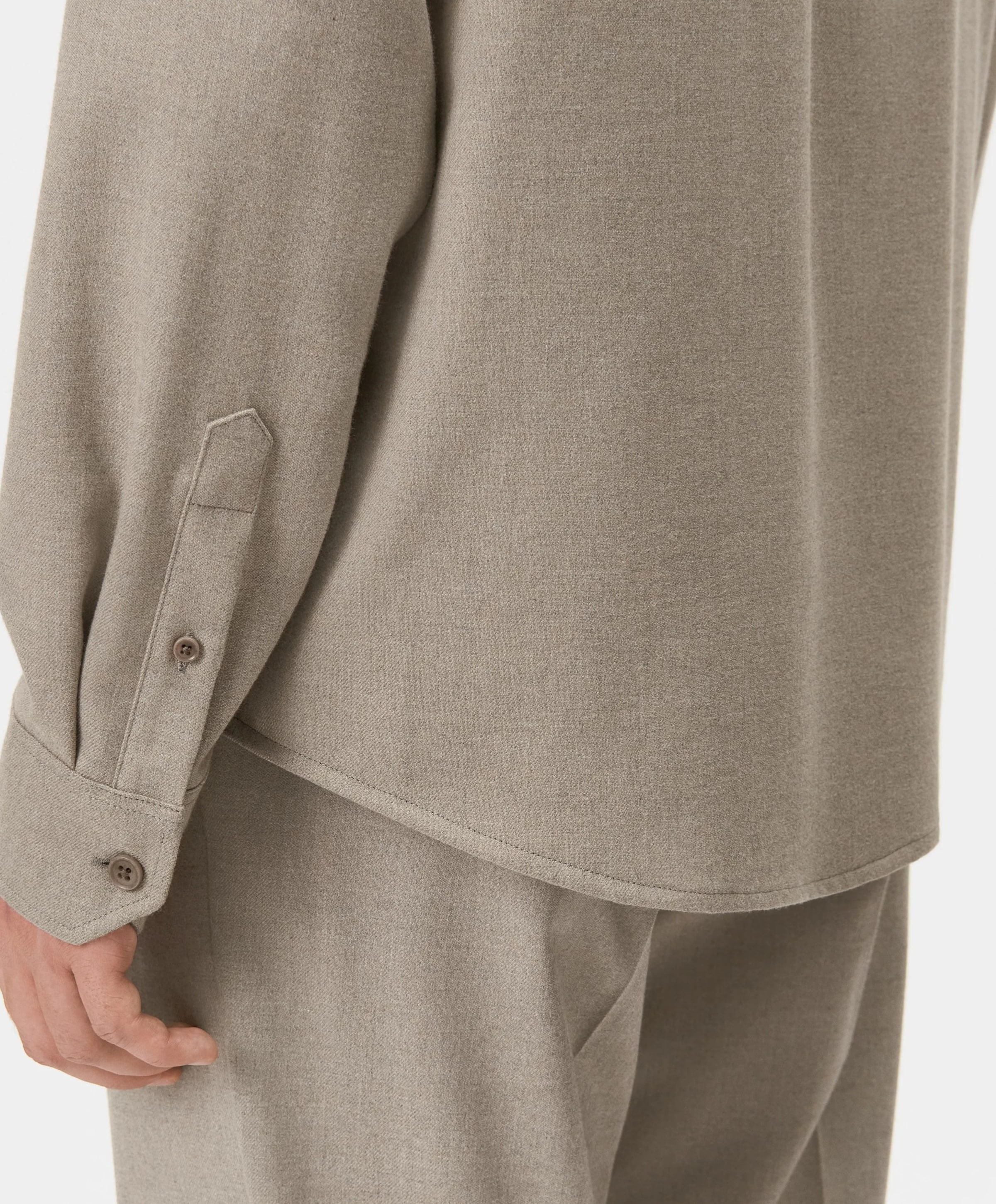 Drykorn Heren overhemd lange mouw beige