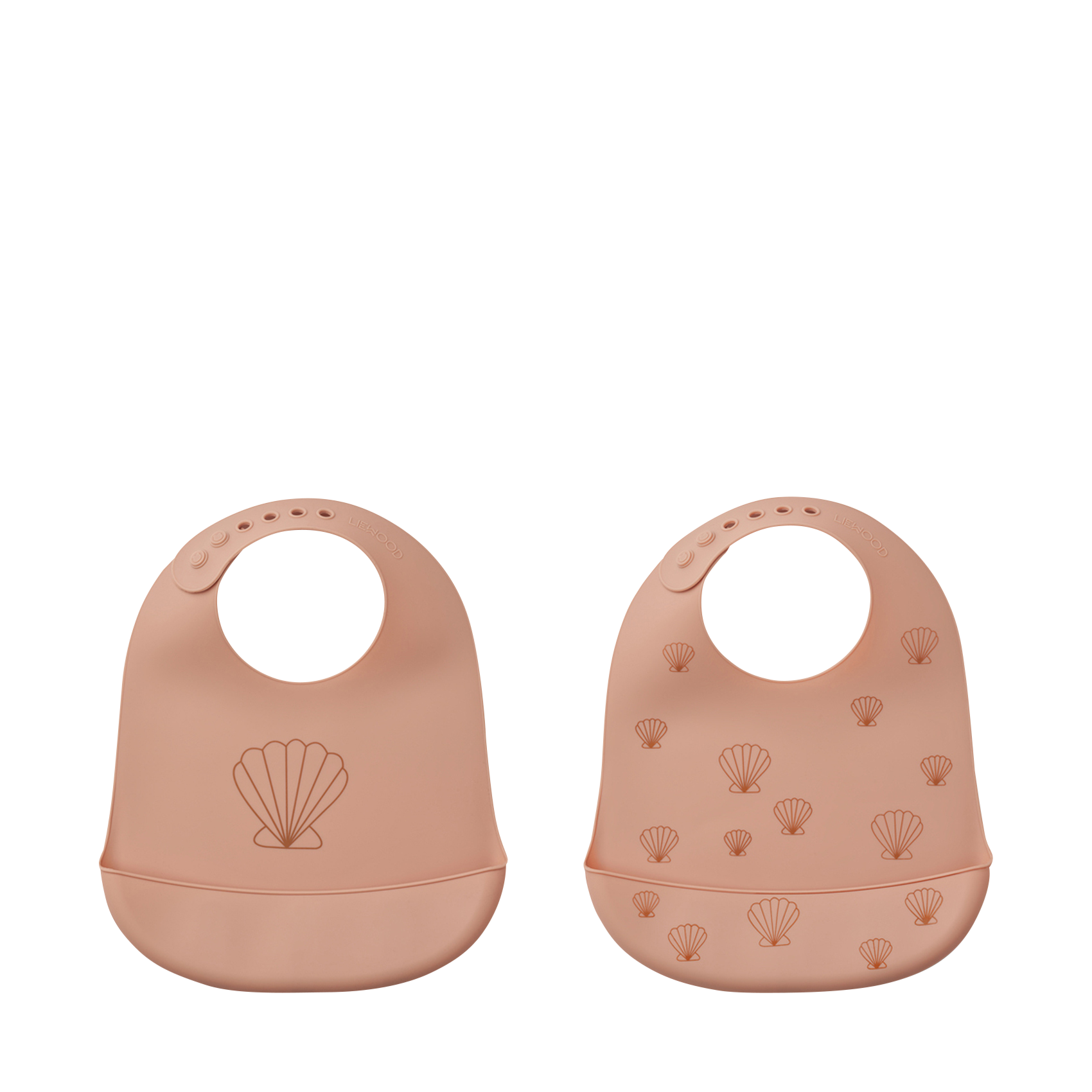 TILDA - Lot de 2 bavoirs en silicone | Beige