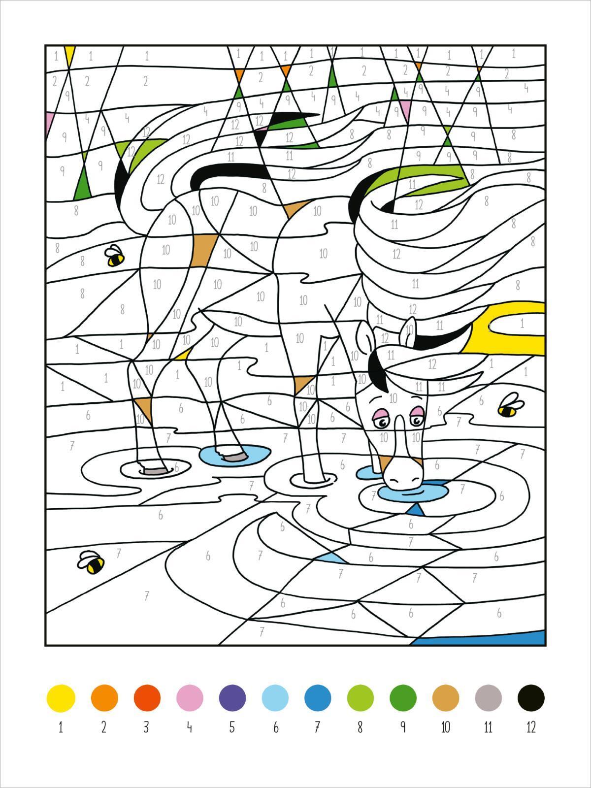 Mein dickes Malen-nach-Zahlen-Buch - Pferde und Ponys