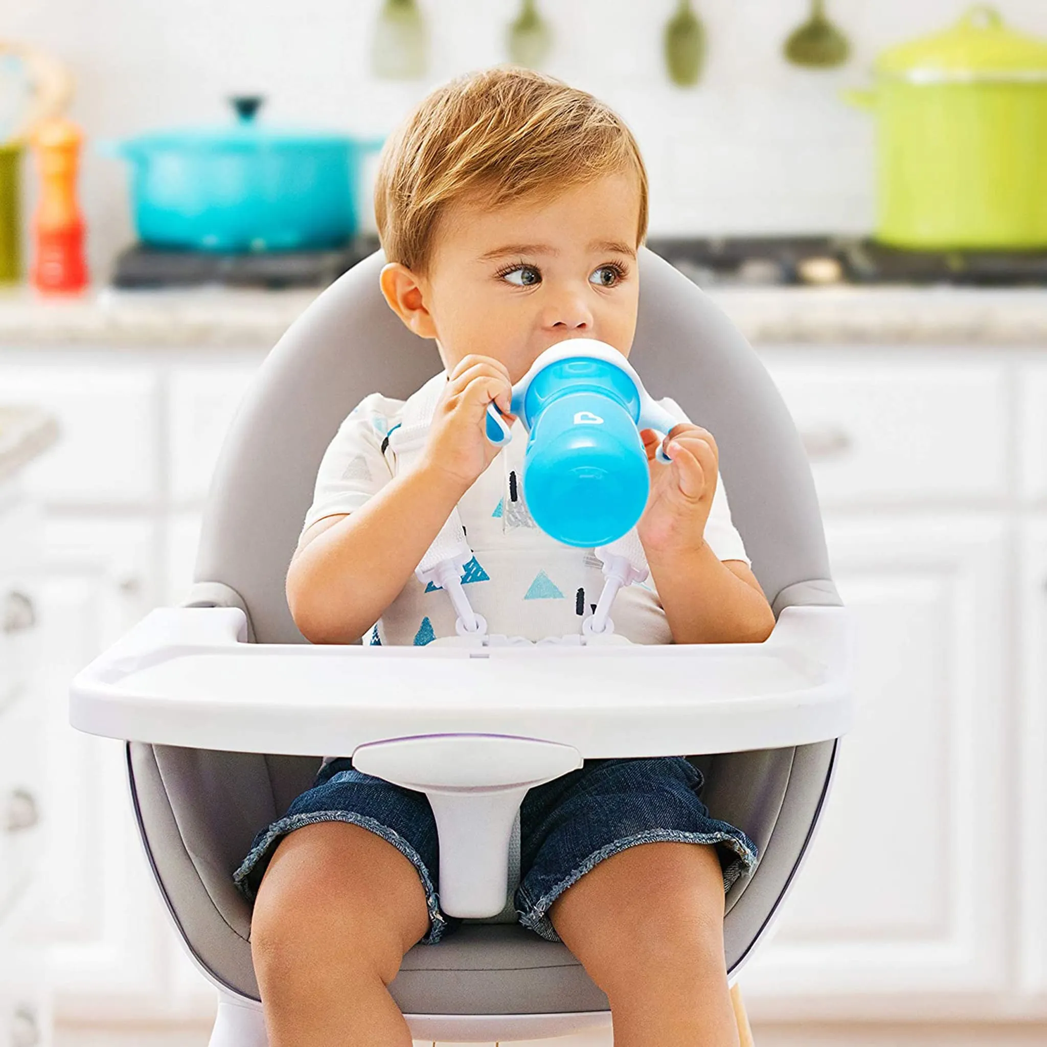 Munchkin Gobelet avec Poignée 10oz - Bleu
