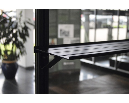 Aluminium plank JULIANA 150 x 15 cm zwart