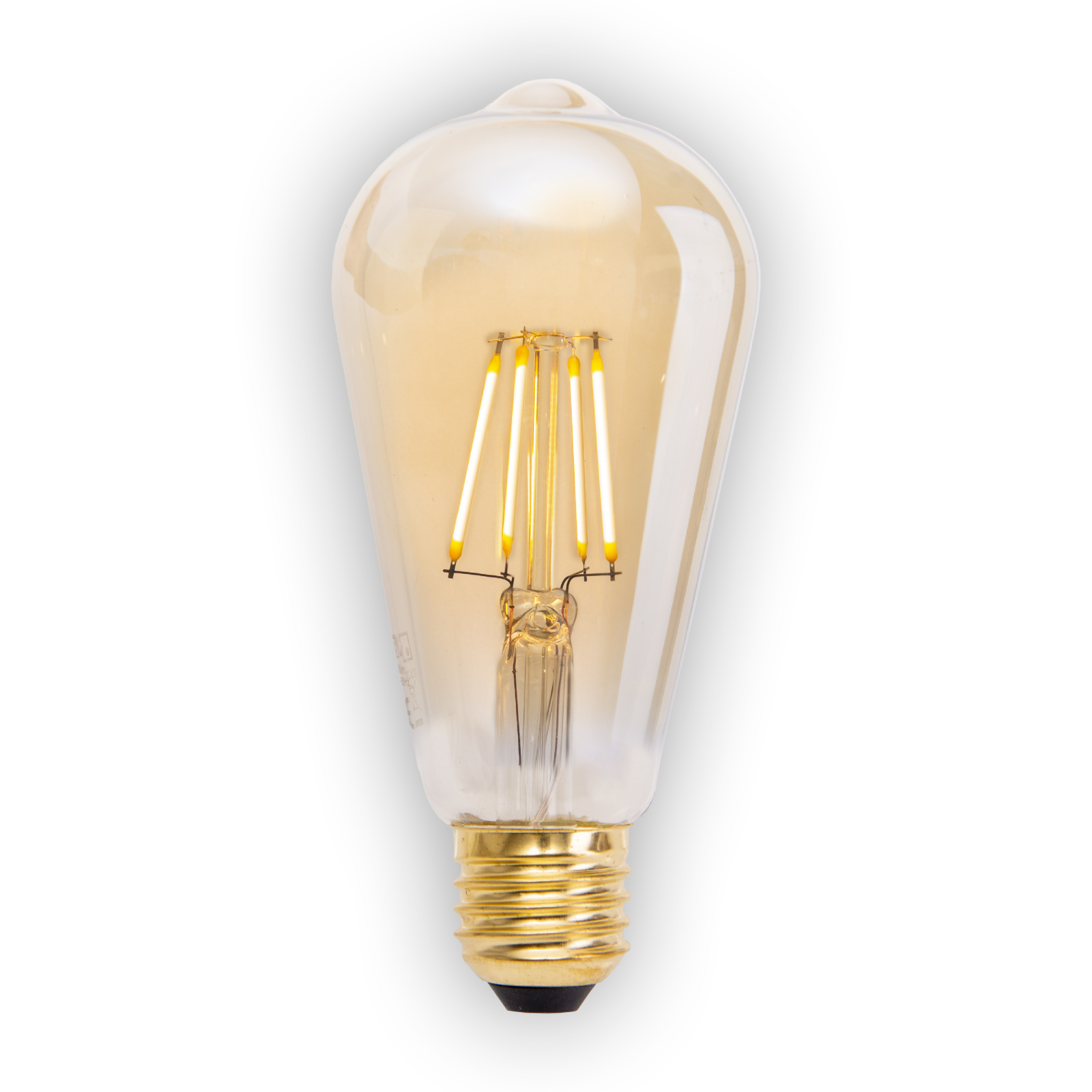 4er-Set LED-Leuchtmittel - amber - 4 Watt - E27 - warmweiß