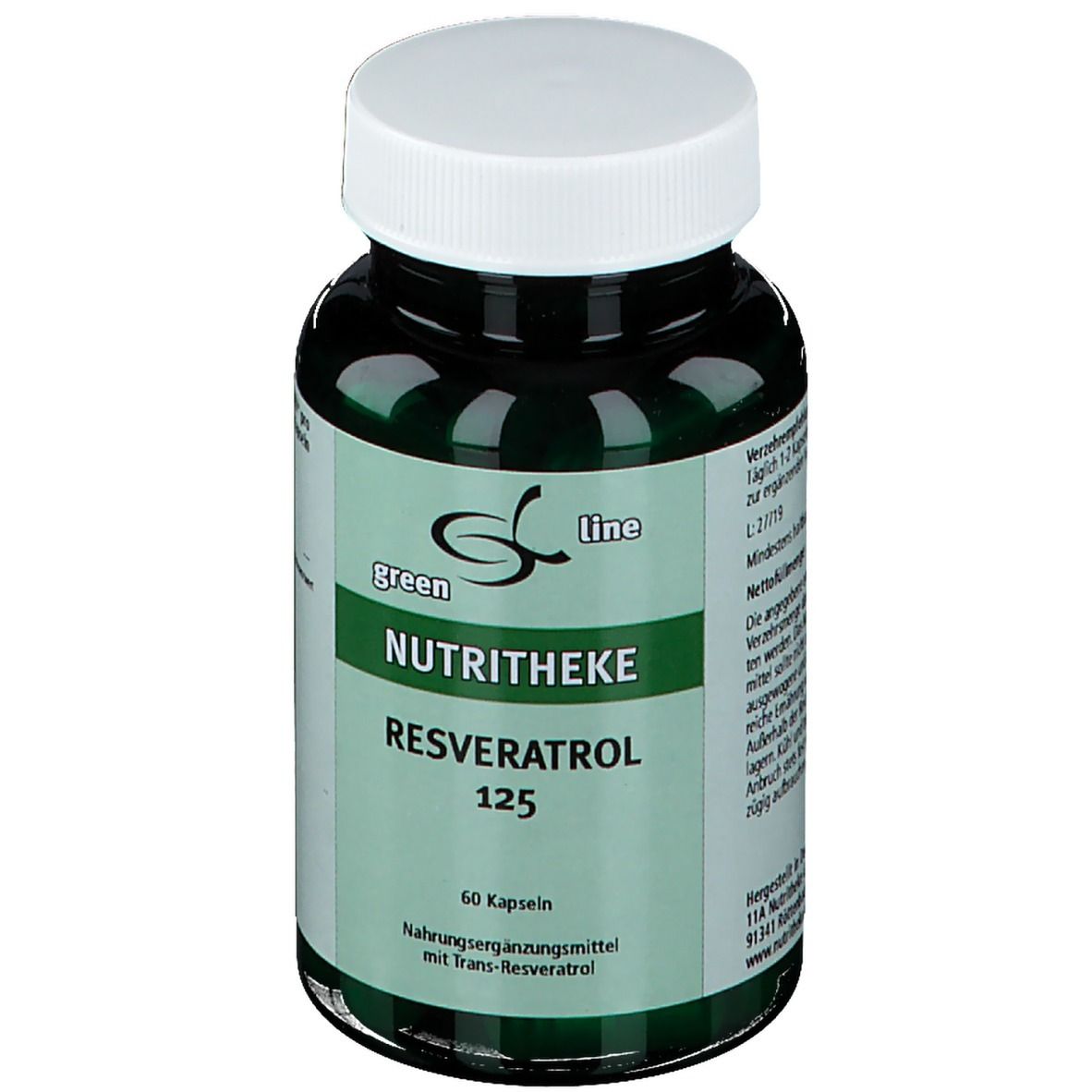 green line NUTRITHEKE Resveratrol 127
