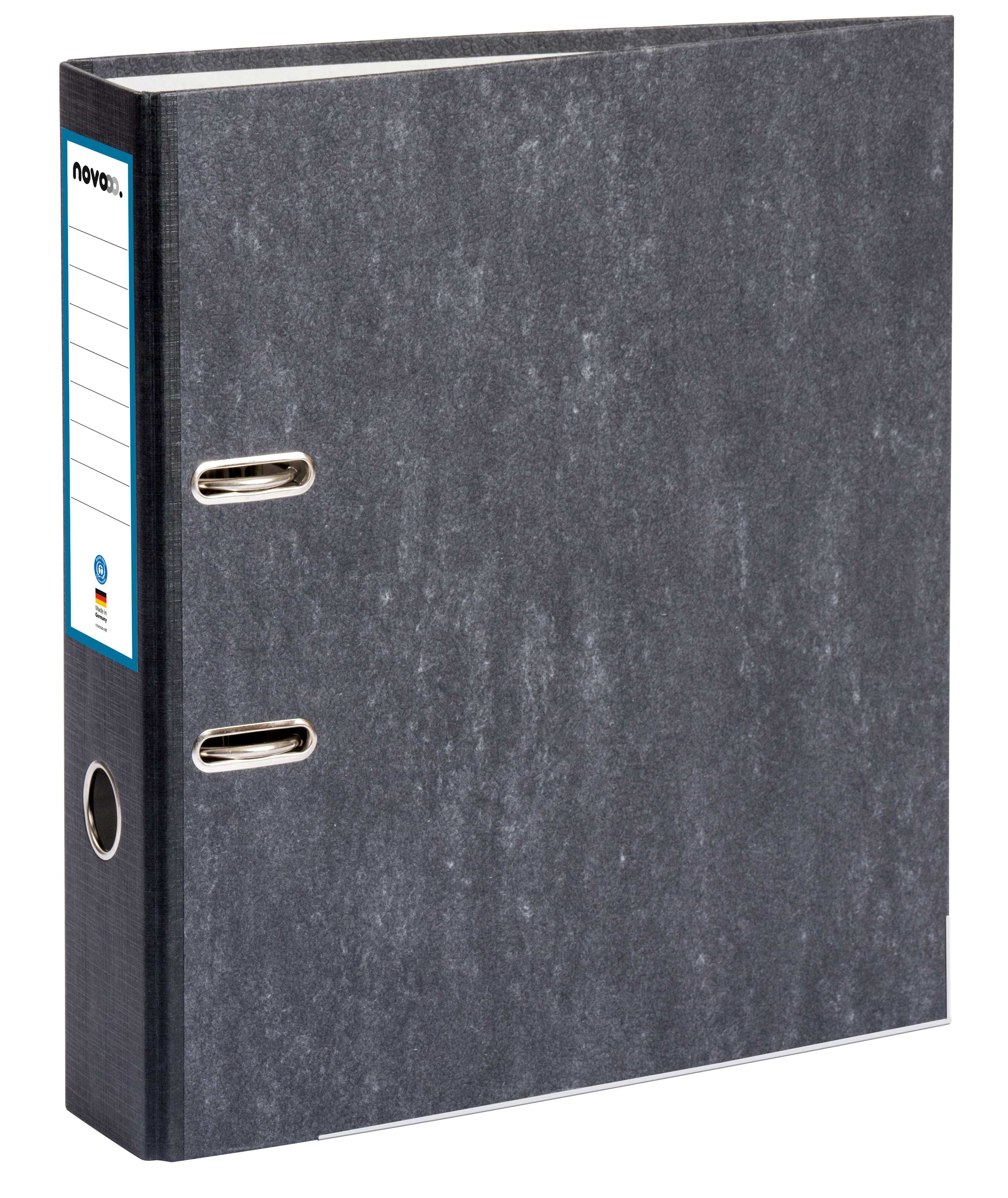 novooo Ordner Wolkenmarmor 80 mm breit