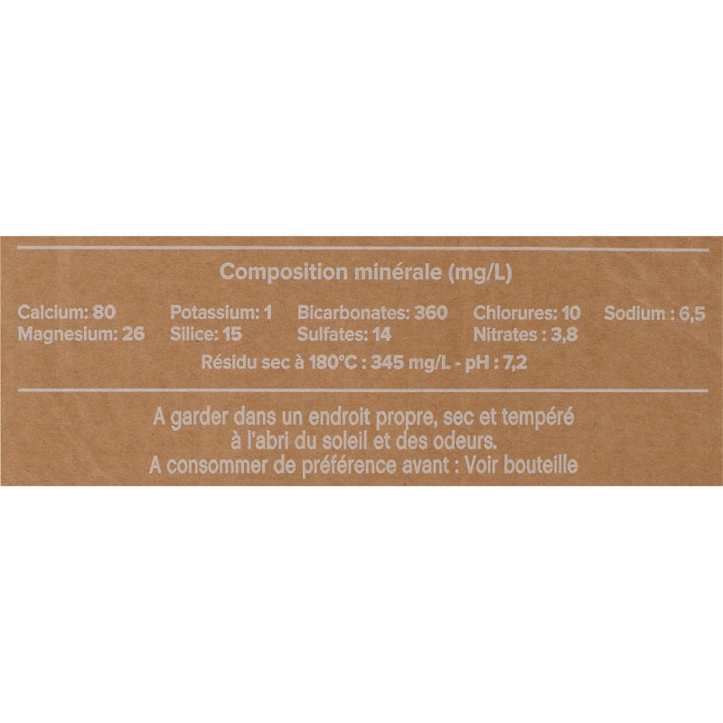 Eau minérale Evian Nude 40 cl - 24 bouteilles