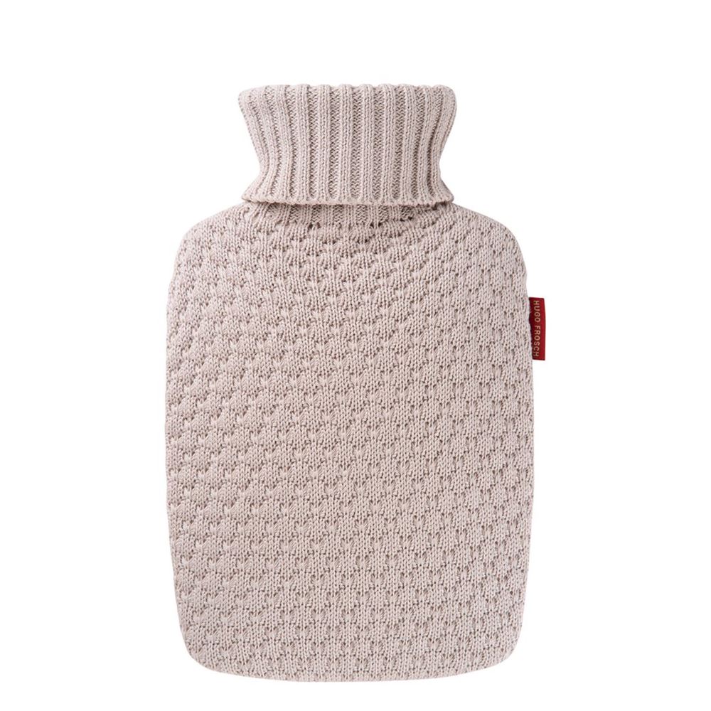 Frosch Wärmflasche PVC Plant 1.8l mit Strickbezug Bio Sand Btl 1 Stk