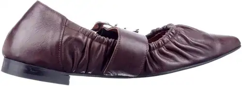 Babouche donkerbruin S-Sheila-1 - maat 43 ballerina donkerbruin - maat 43 Calandschoen