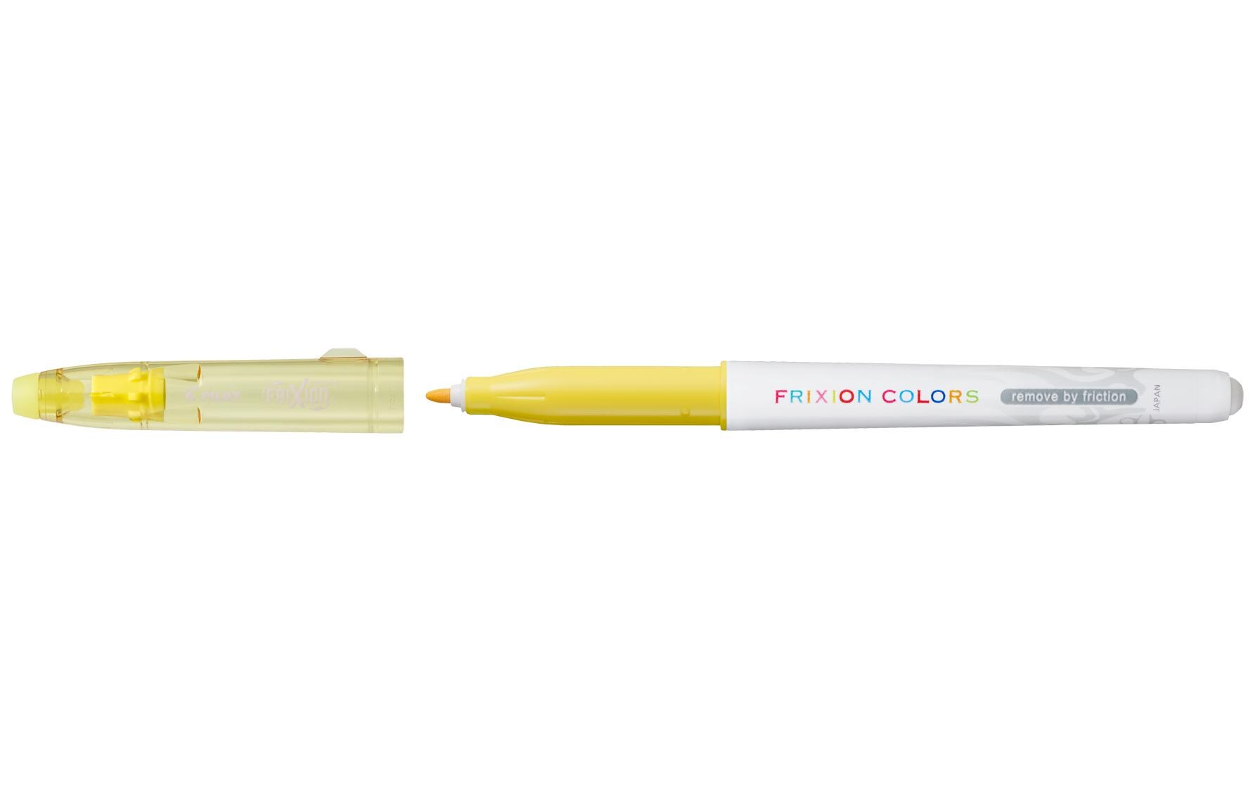 Filzstift FriXion Colors, Medium GelbRadierbarer Faserstift mit thermosensitiver Tinte