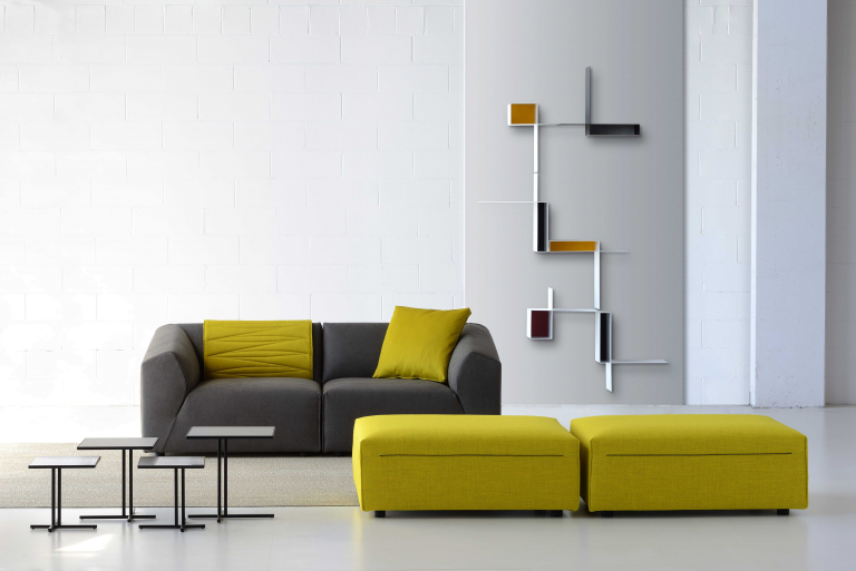 MDF Italia Randomissimo wandplank a/r geel