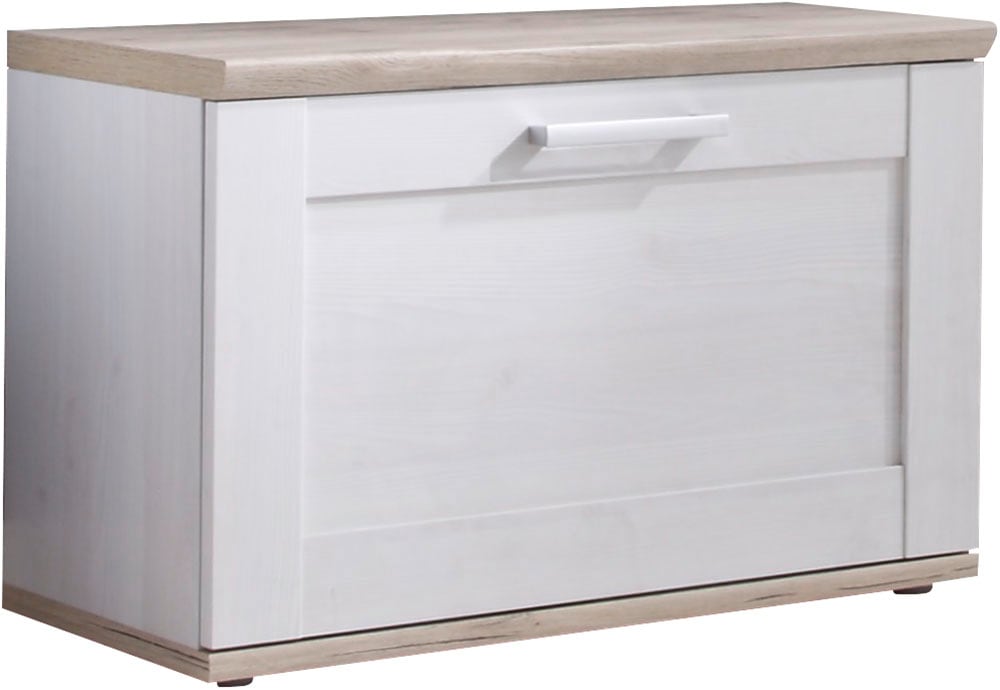 HBZ Schuhbank »Romance Landhaustil, BxHxT 76x50x39 cm« 1 Stk. tlg. Mit 1 Klappe und 2 Einlegeböden