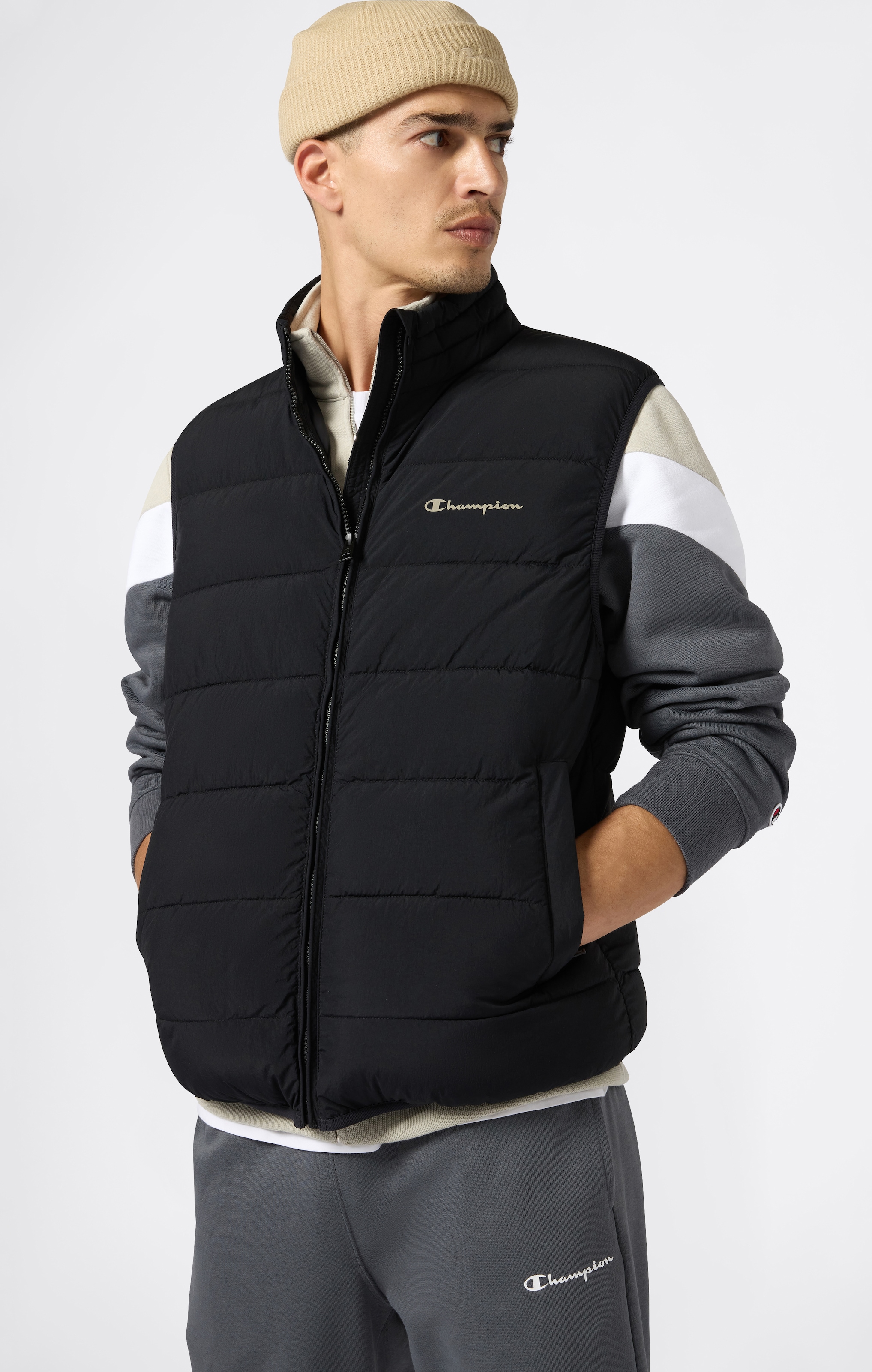 Champion Steppweste »Padded Outdoor Vest« aus Polyamid, leichte Qualität, sportlicher Stil, für Erwachsene