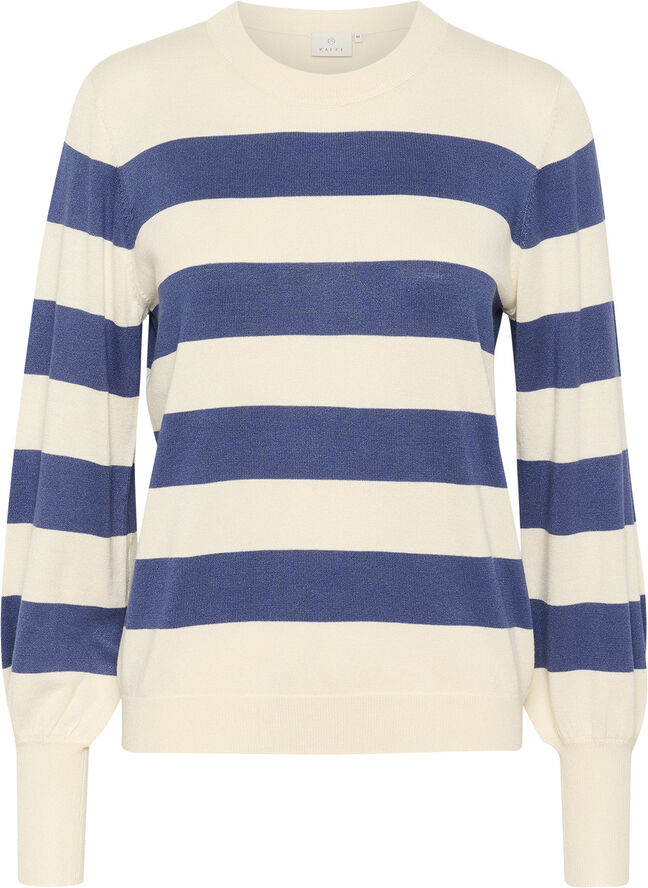 Kaffe KAlizza Striped Pullover Turtle dove / blue bold stripe