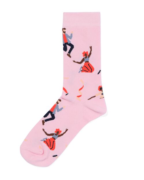 chaussettes let's dance rose