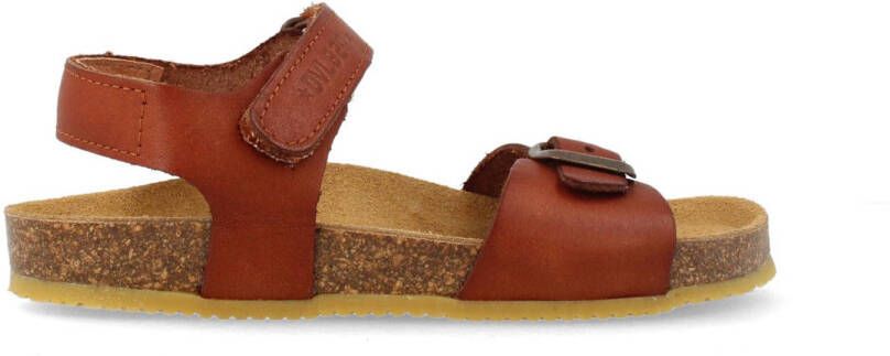 Develab leren sandalen cognac Bruin Jongens Leer Effen 34