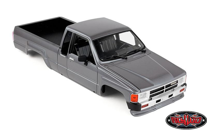 Karosserie 1987 Toyota XtraCab Hard Body Grau, 1:10<br>Detailgetreue Pickup Karosserie aus ABS-Kunststoff