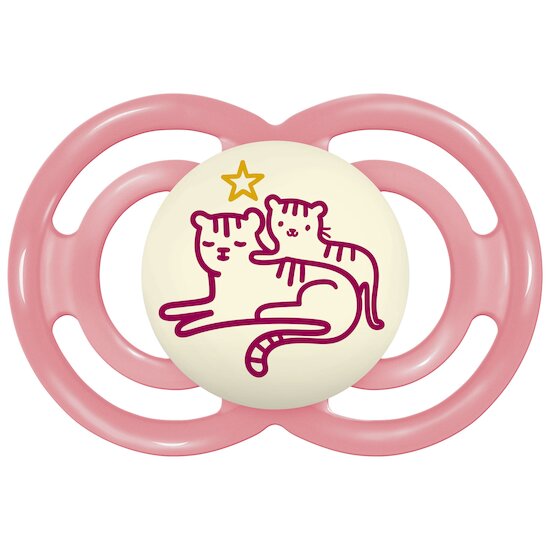 Lot de 2 Sucettes Perfect Nuit 18M+   Animaux Aléatoire        de               Mam