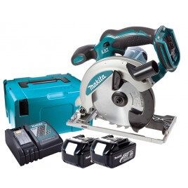 Makita DSS610RFJ 18V Li-ion accu cirkelzaag set (2x3.0Ah) in Mbox