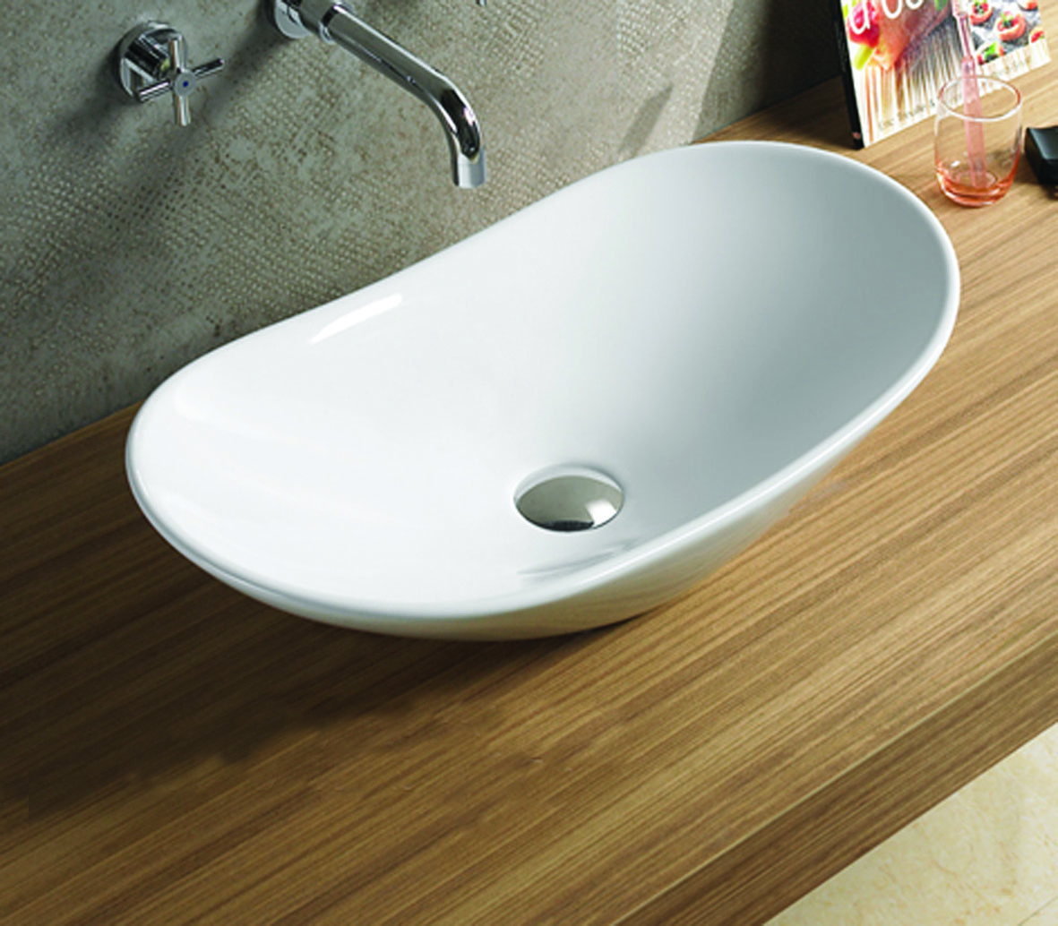 Lambini Designs Agros waskom 62x34x14cm