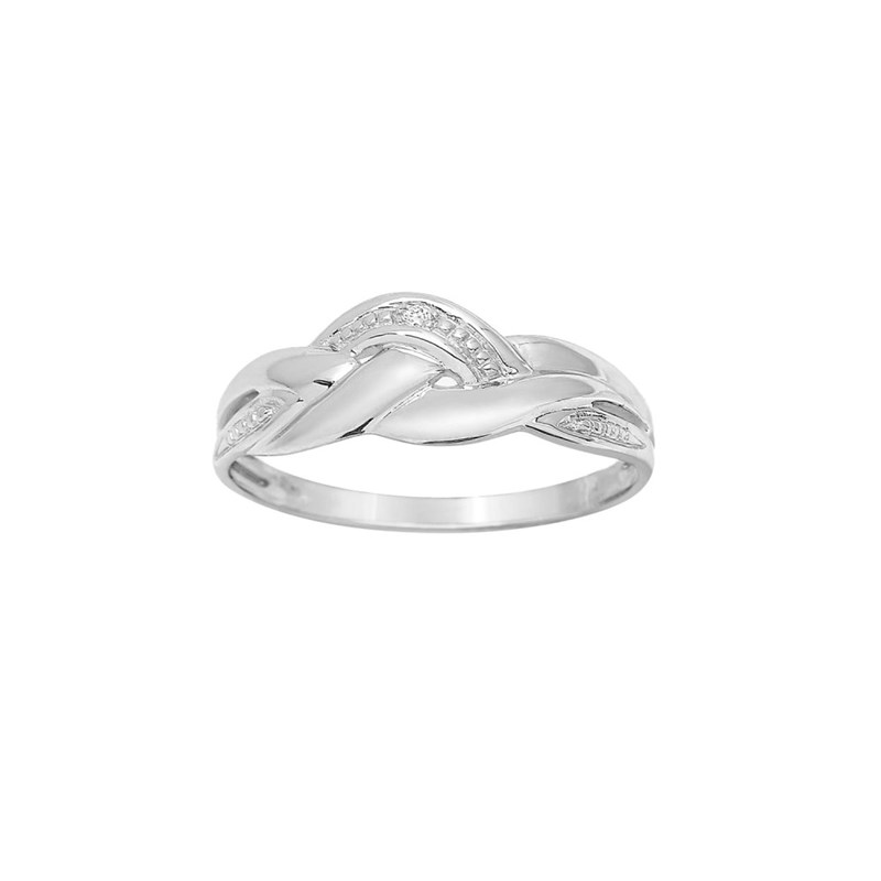 Bague Femme - Or 18 Carats - Diamant 0,01 Carats