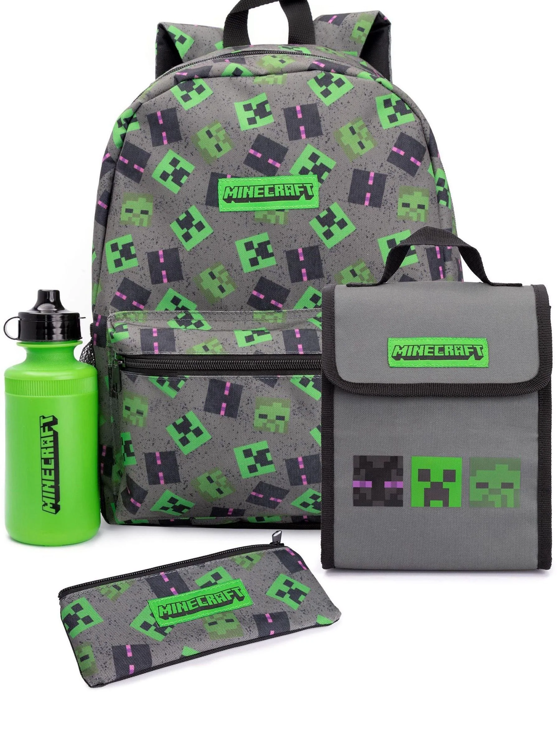 Vanilla Underground 4-delige Minecraft Boys Creeper rugzakset