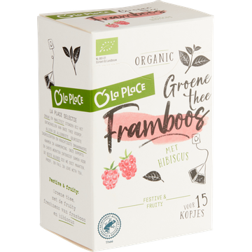 La Place Groene Thee Framboos 15 Stuks