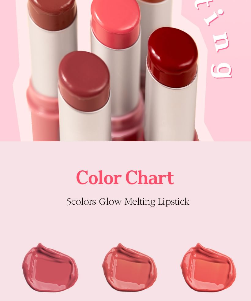 MACQUEEN - Glow Melting Lipstick - 5 kleuren