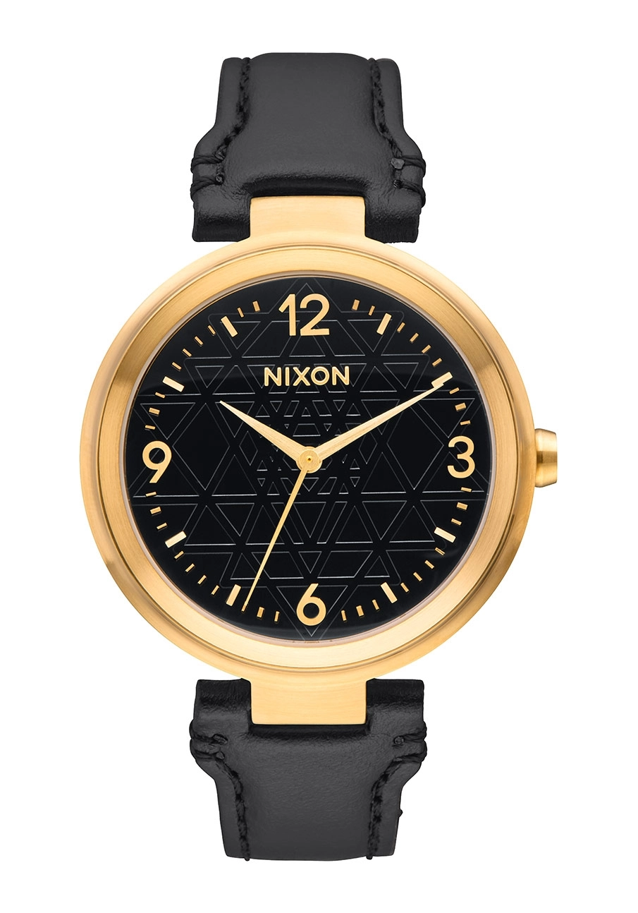 Nixon The Chameleon Leather Gold / Black / Stamped A9922478