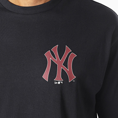 Tee Shirt MLB Large Logo New York Yankees 60416323 Bleu Marine