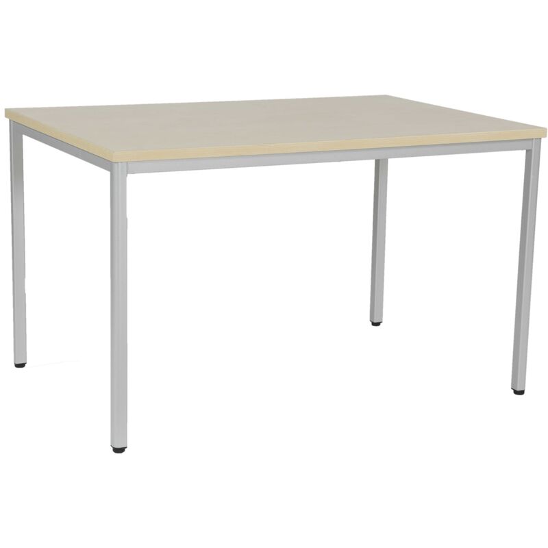 Schreibtisch Steel, 120 x 80 cm, Dekor Ahorn