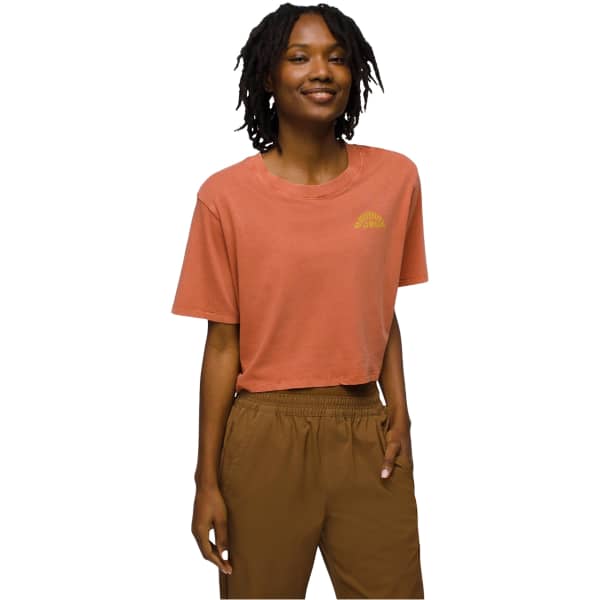 T-shirt PRANA EVERYDAY GRAPHIC CROP TEE W TERRACOTTA FESTIVAL