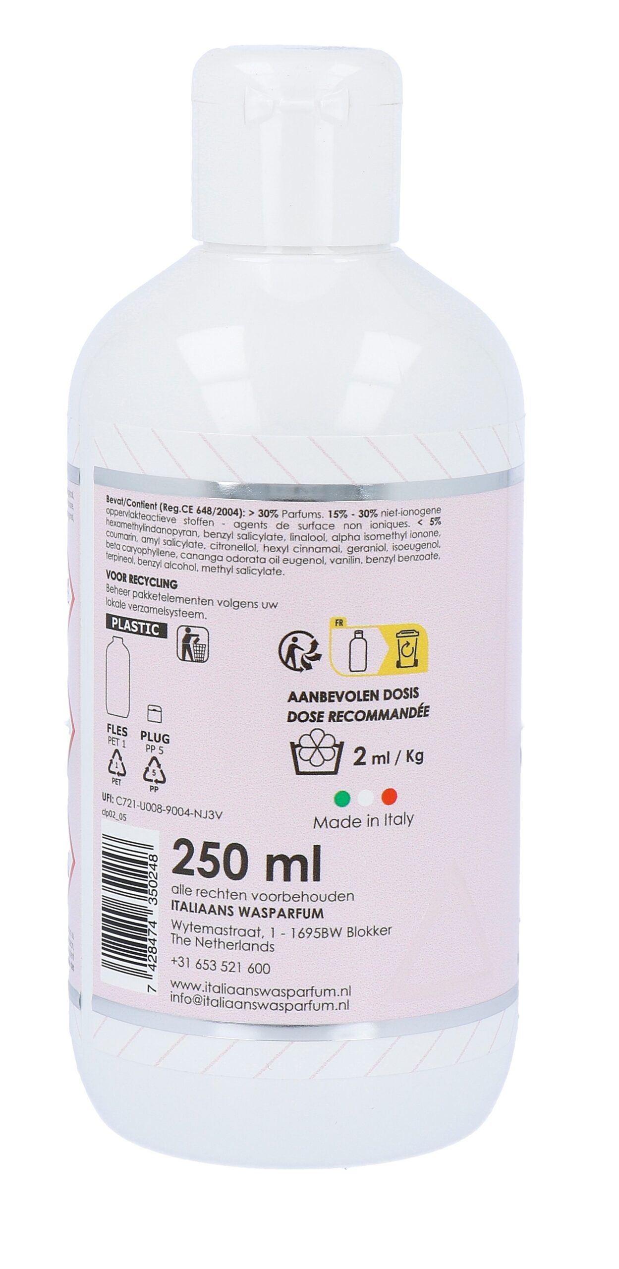 B&B Italiaans Wasparfum Witte Musk (250 ml)