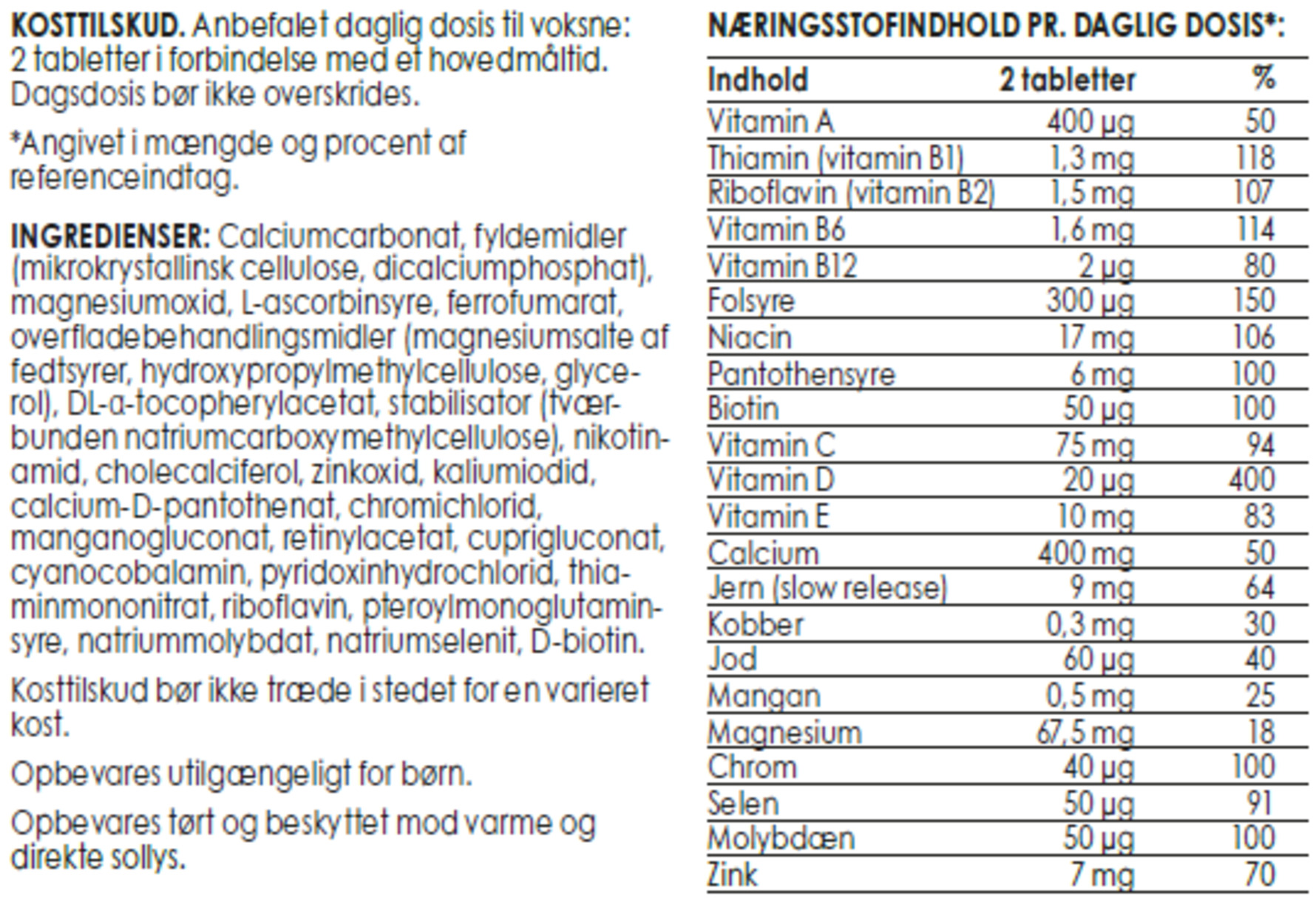 Matas Striber Multivitamin 50+ 180 tabl.