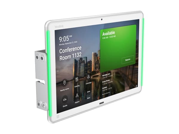 Yealink RoomPanel Plus - Room manager - med kamera - kablet, trådløs - 802.11a/b/g/n/ac, Bluetooth 5.2, NFC - 10/100 Ethernet