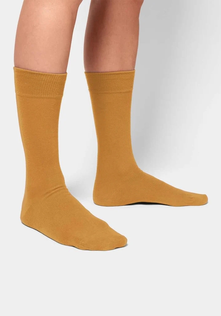 DillySocks Socken 3er-Pack Smooth Golden Yellow