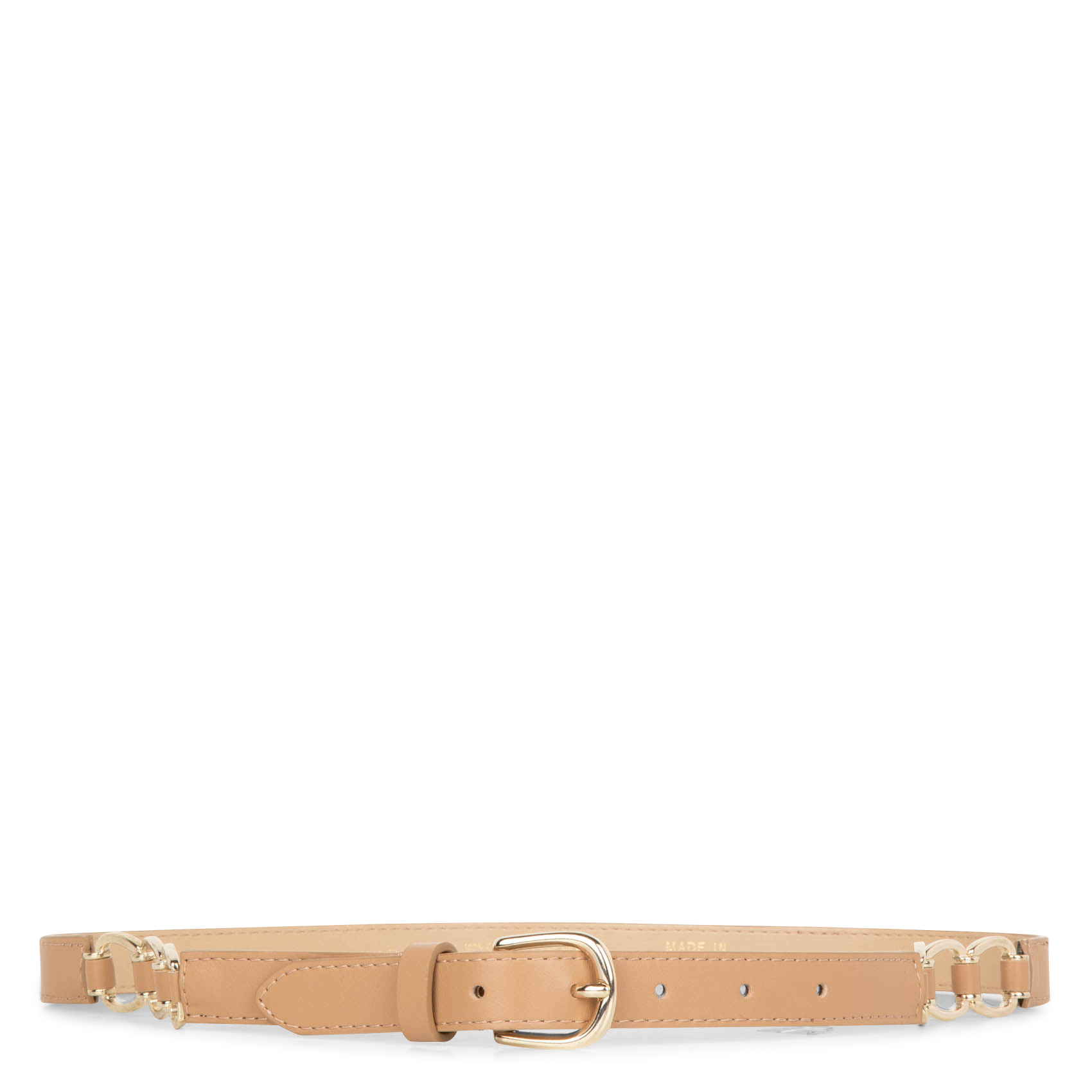 WHITNEY - Ceinture en cuir| Beige