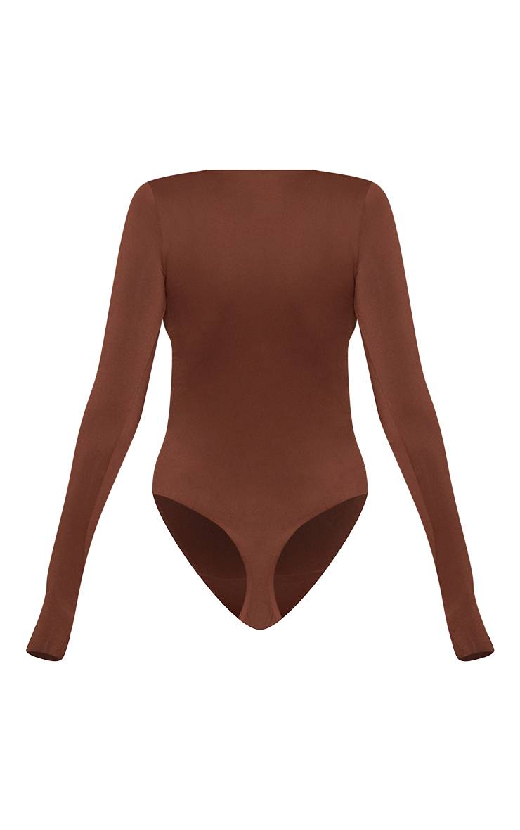 Café Body Sans Couture À Manches Longues