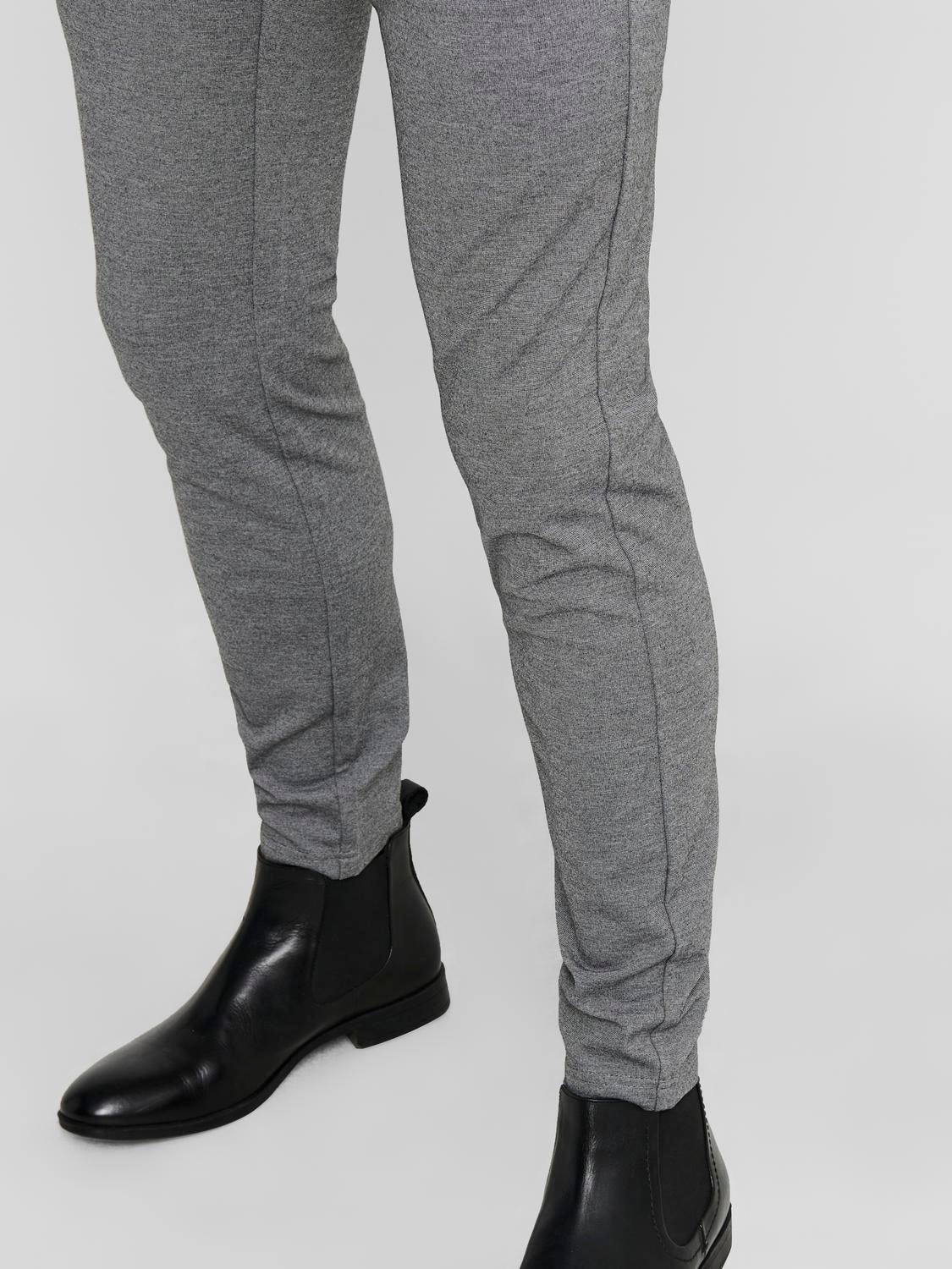 ONSMARK Slim Fit Chino Hose Medium Grey Melange