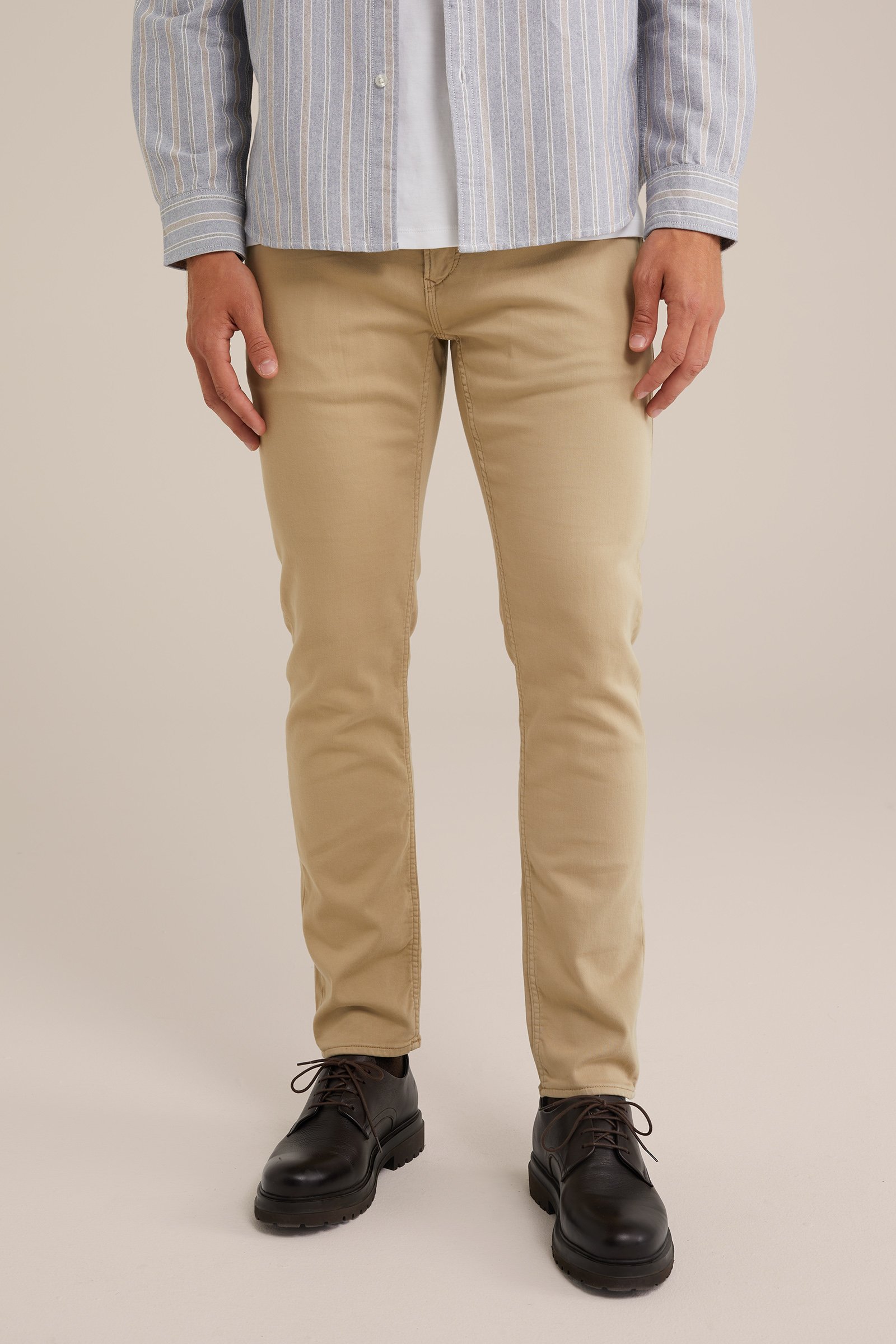 slim fit jeans van jog denim Blue Ridge Beige