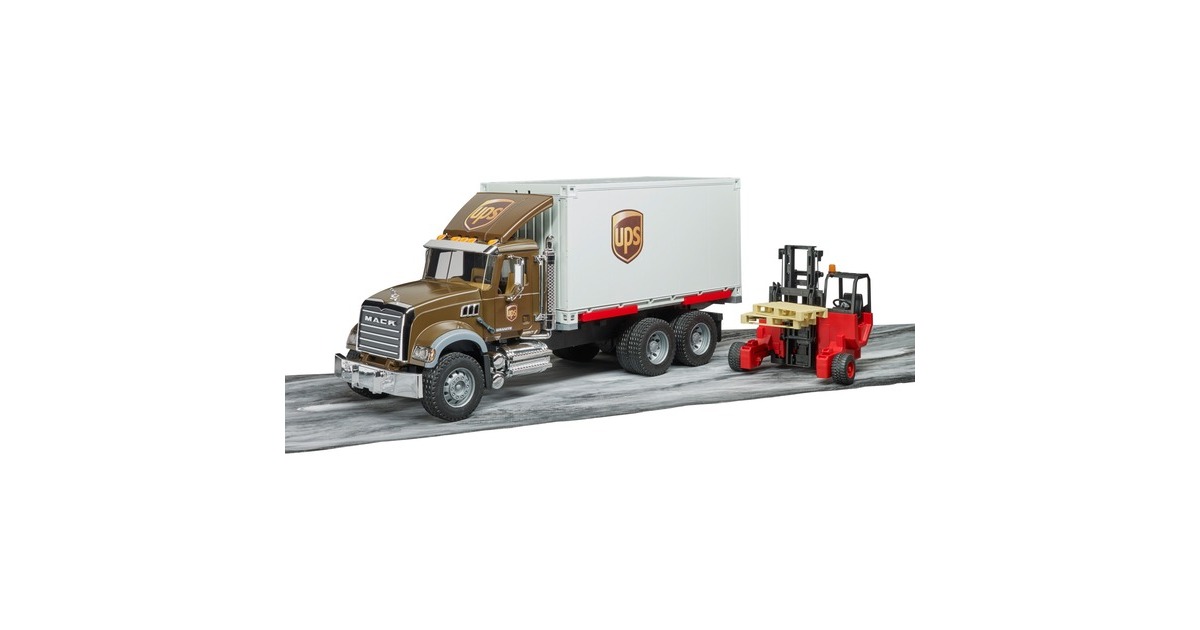 bruderMack Granite UPS vrachtwagen Modelvoertuig  (02828)